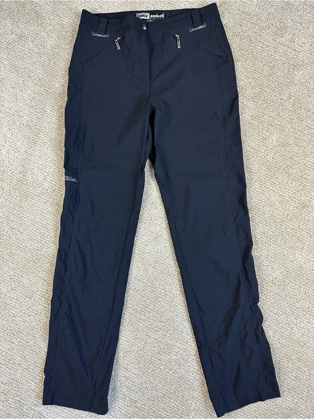 Jamie Sadock Black Golf Pants Active Travel Designer Tech Trousers Women’s 6